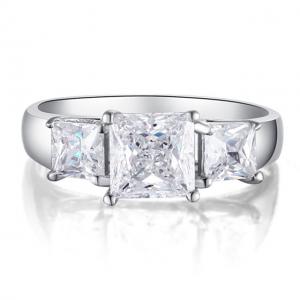 Inel Borealy Argint 925 Simulated Diamond Princess Marimea 7 [5]