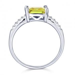 Inel Borealy Argint 925 Created Diamond Princess Yellow Canary Marimea 6 [3]
