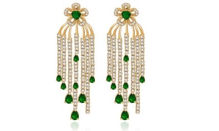 Cercei Borealy Chandelier Green Teardrop [0]