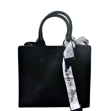 Geanta Black Tote & Esarfa Twilly [1]