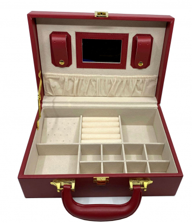 Cutie de bijuterii din piele Red Woman, 25 x 17 cm [5]