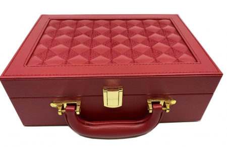 Cutie de bijuterii din piele Red Woman, 25 x 17 cm [0]