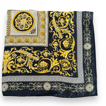 Geanta Black & Gold Elegance si Esarfa Matase Borealy [1]