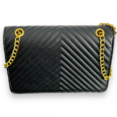 Geanta Black & Gold Elegance si Esarfa Matase Borealy [3]