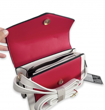 Geanta White Summer Glamour & Esarfa Matase [1]