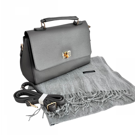 Geanta Greyish Bamboo & Esarfa Casmir [0]