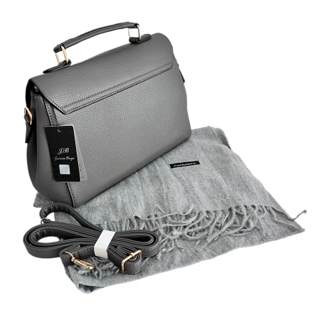 Geanta Greyish Bamboo & Esarfa Casmir [1]