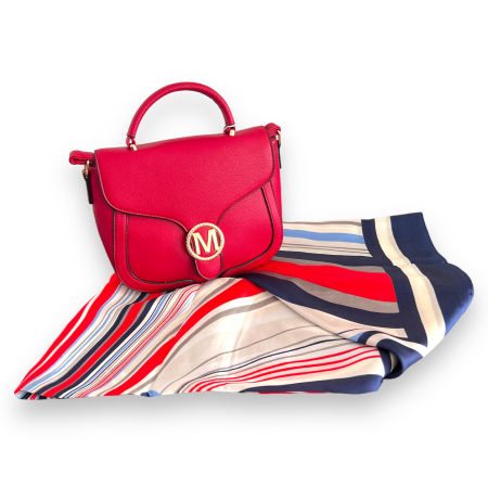 Geanta Red Madame & Esarfa Matase [3]