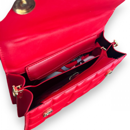 Geanta Red Glam & Esarfa Matase [3]