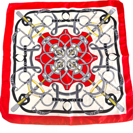 Geanta Red Glam & Esarfa Matase [2]