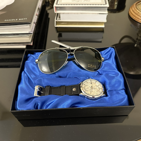 Men Gift Set: Ceas si Ochelari de soare Matteo Ferari [1]