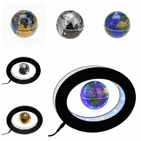 Glob Pământesc Oval Levitaţie, Large size: 24 x 17 cm [3]