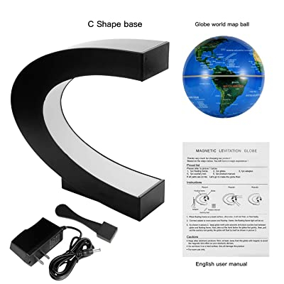 Glob Pământesc Levitaţie Magnetic cu leduri + Cadou Agenda Jurnal de Calatorii Piele Ecologica Maro [6]
