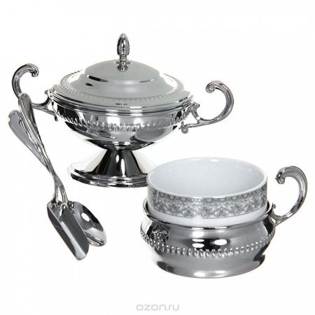Silver Coffee/ Tea Set for Six by Chinelli - made in Italy [1]