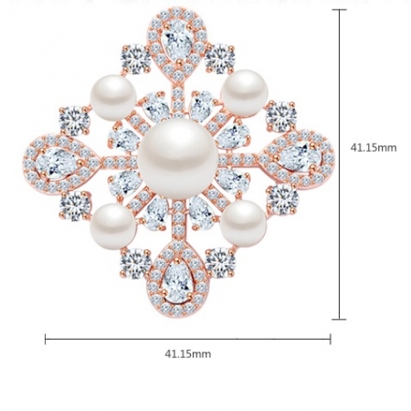 Broşă Trianon Baroque Rose [4]