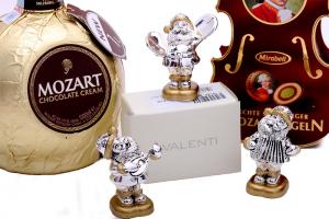Happy Silver Santa by Valenti, made in Italy & Mozart [1]