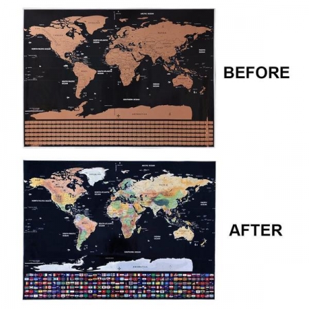 Harta razuibila Borealy “Am fost acolo” -  40 x 30 cm, small size [2]