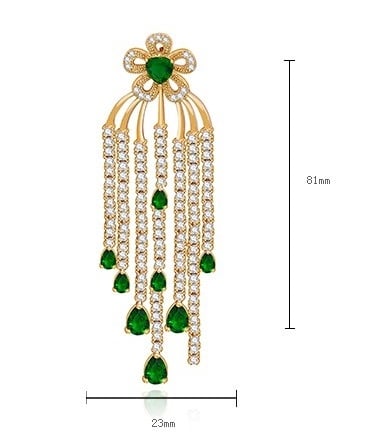 Cercei Borealy Chandelier Green Teardrop [2]