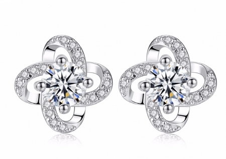 Cercei Borealy Argint 925 Flower Petals [0]