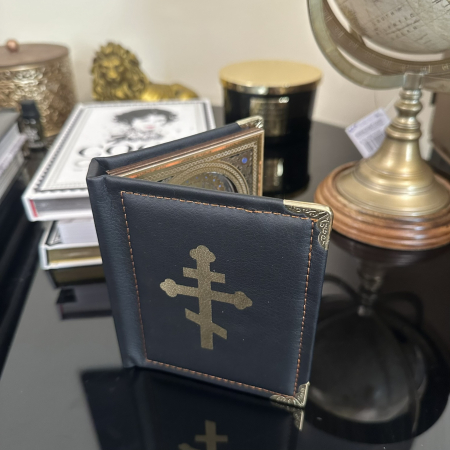 Icoana Dubla Carte 3D Fecioara Maria Ielusalem si Iisus Hristos 19 X 16 cm [7]