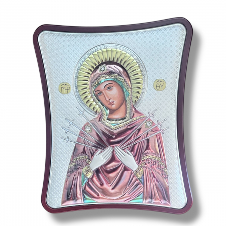 Cadouri nunta - Icoană Fecioara Maria cu 7 Săgeți