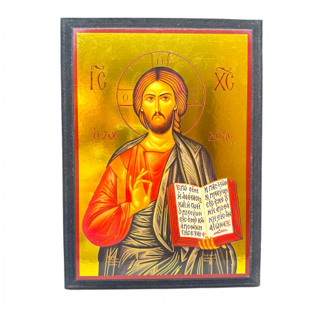 Icoana cu Domnul Iisus, lemn, 27 x 20 cm [0]