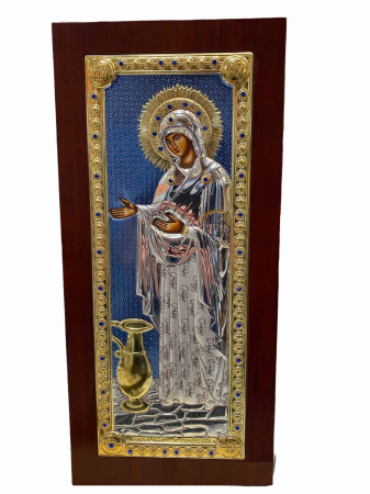 Icoana Fecioara Maria „Stareţa” (Gherontissa) - Made in Grecia 16,5 x 36 cm [0]