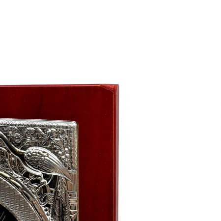 Resigilat - Icoana Mare Fecioara Maria cu Pruncul placata cu argint - Hand Made in Grecia 31x24 cm [2]