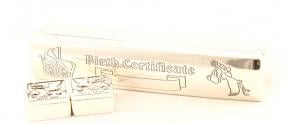 Cadou Botez Argintat pentru Certificat, Prima Buclă si Primul Dinţişor [2]