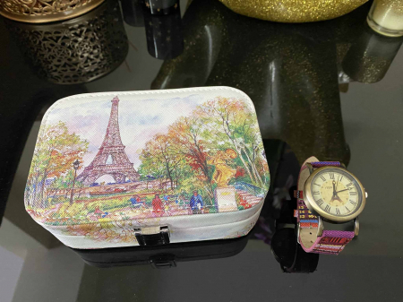 La Tour Eiffel Gift Set: Cutie Bijuterii + Ceas de mana [3]