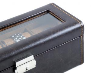 Set Cutie 4 Ceasuri Brown Leather by Friedrich si Note Pad Blue Hugo Boss [4]
