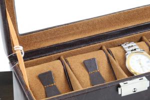 Set Cutie 4 Ceasuri Brown Leather by Friedrich si Note Pad Blue Hugo Boss [2]