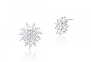 Colier, Cercei, Bratara si Inel Borealy Marquise Flowers [4]