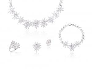 Colier, Cercei, Bratara si Inel Borealy Marquise Flowers [0]