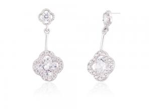 Cercei Borealy Argint 925 Delicate Flower Drop [1]