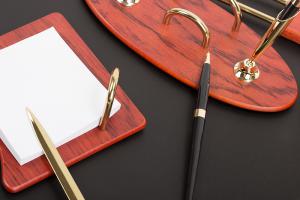 Business Brown Set Birou cu 7 Accesorii [2]