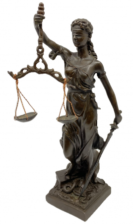 Statueta Zeita Justitiei, Bronz, 27 cm, Black [0]