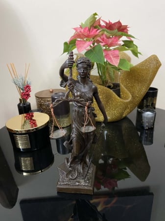 Statueta Zeita Justitiei, Bronz, 27 cm, Black [1]