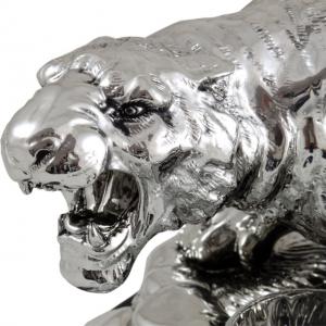 Indian Tiger Vodka Set Silver Plated by Chinelli - made in Italy [2]