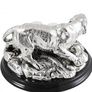Indian Tiger Vodka Set Silver Plated by Chinelli - made in Italy [4]