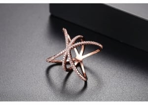 Inel Loopy Diamond Pink Gold by Borealy [3]