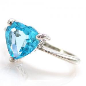 Inel Blue Dream Topaz Natural 2,05 carate [3]