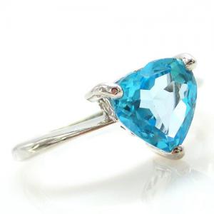 Inel Blue Dream Topaz Natural 2,05 carate [4]
