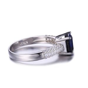 Inel Borealy Safir 2 Carate Argint Princess Marimea 6 [1]