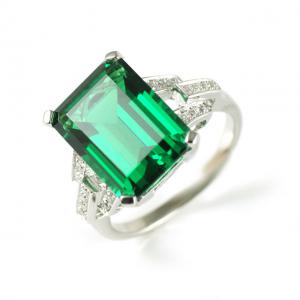 Inel Borealy Smarald Cocktail Charm - Marimea 6 [5]