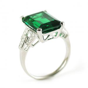 Inel Borealy Smarald Cocktail Charm - Marimea 6 [4]