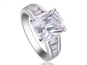 Inel Borealy Emerald Cut Cubic Zirconia 2,5 carate Marimea 8 [0]