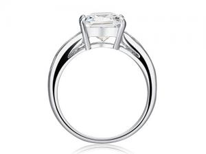 Inel Borealy Emerald Cut Cubic Zirconia 2,5 carate Marimea 8 [2]