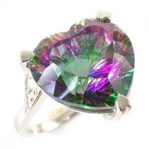 Inel Heart Mistic Topaz 10 carate Argint 925 [0]
