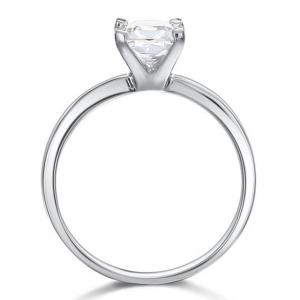 Inel Borealy Argint 925 Simulated Diamond Logodna Princess Marimea 8 [2]